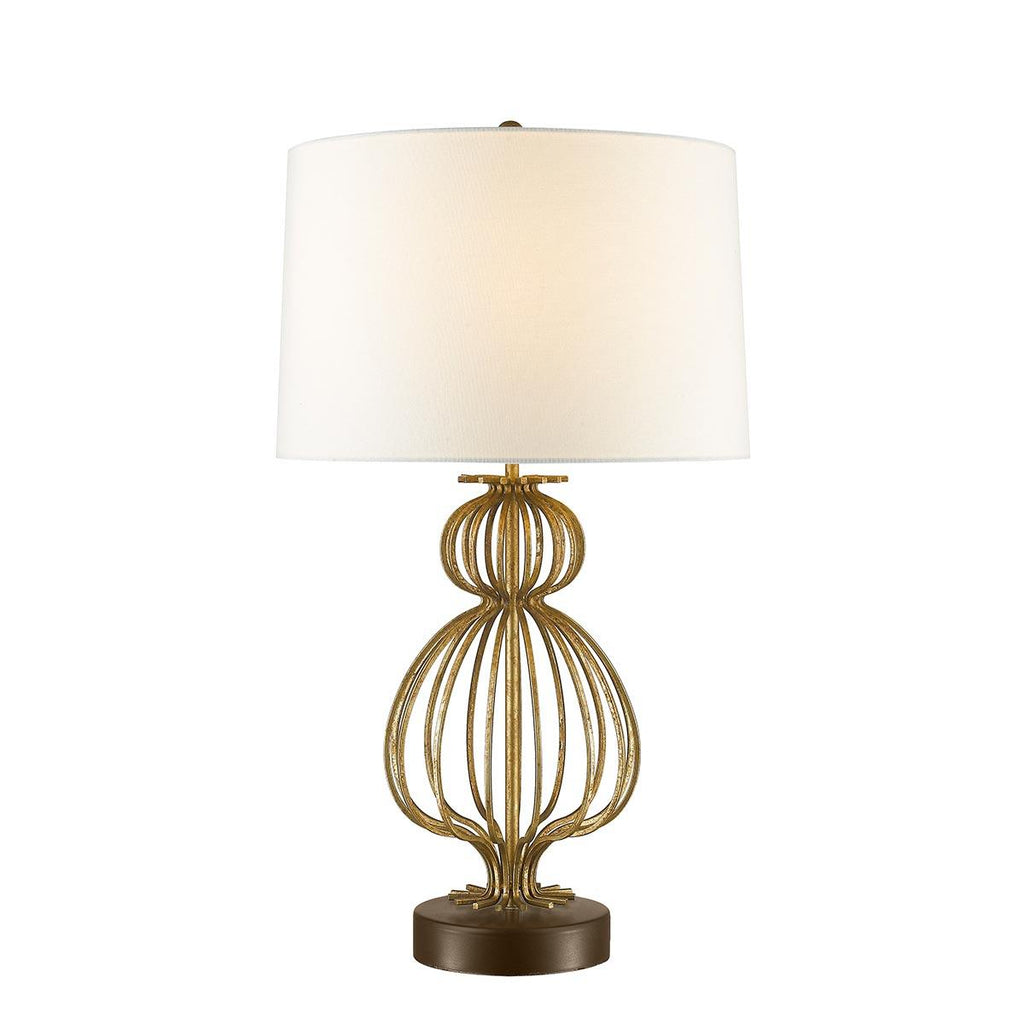 Elstead Lighting GN-LAFITTE-TL-GD - Gilded Nola Table Lamp from the Lafitte range. Lafitte 1 Light Table Lamp - Distressed Gold Product Code = GN-LAFITTE-TL-GD
