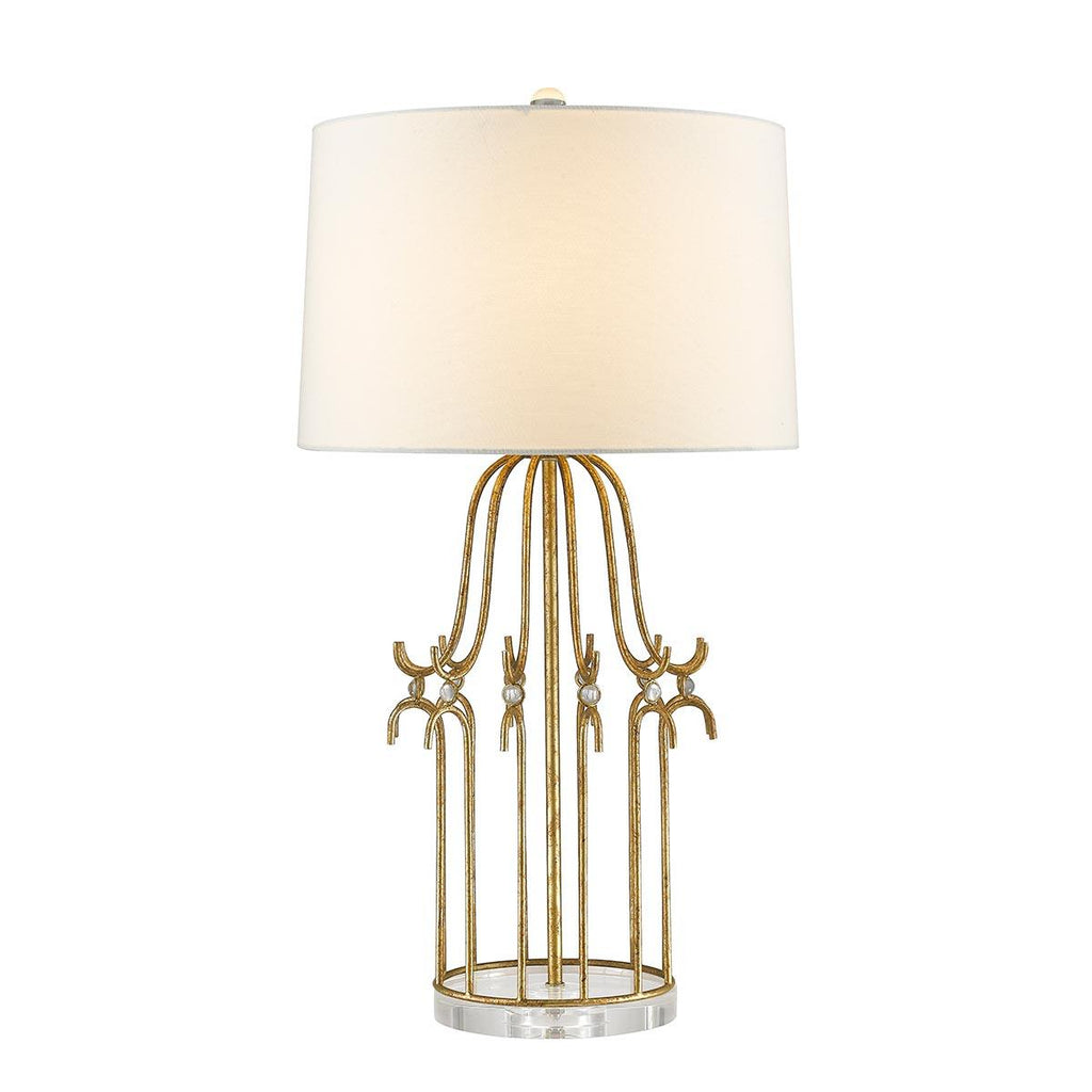 Elstead Lighting GN-STELLA-TL-GD - Gilded Nola Table Lamp from the Stella range. Stella 1 Light Table Lamp - Distressed Gold Product Code = GN-STELLA-TL-GD