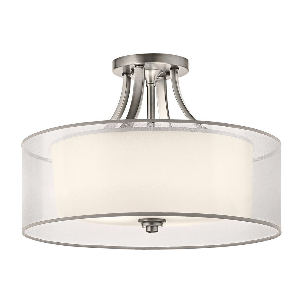 Elstead Lighting KL-LACEY-SFM-AP - Kichler Ceiling Semi-Flush from the Lacey range. Lacey 4 Light Semi-Flush Product Code = KL-LACEY-SFM-AP
