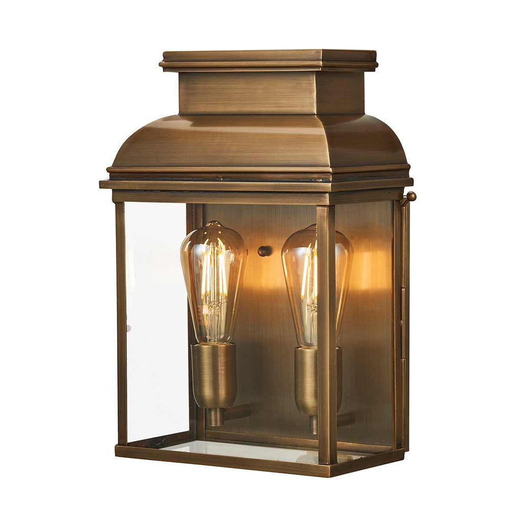Elstead Lighting OLD-BAILEY-L-BR - Elstead Lighting Outdoor Wall Light from the Old Bailey range. Old Bailey 2 Light Large Wall Lantern Product Code = OLD-BAILEY-L-BR