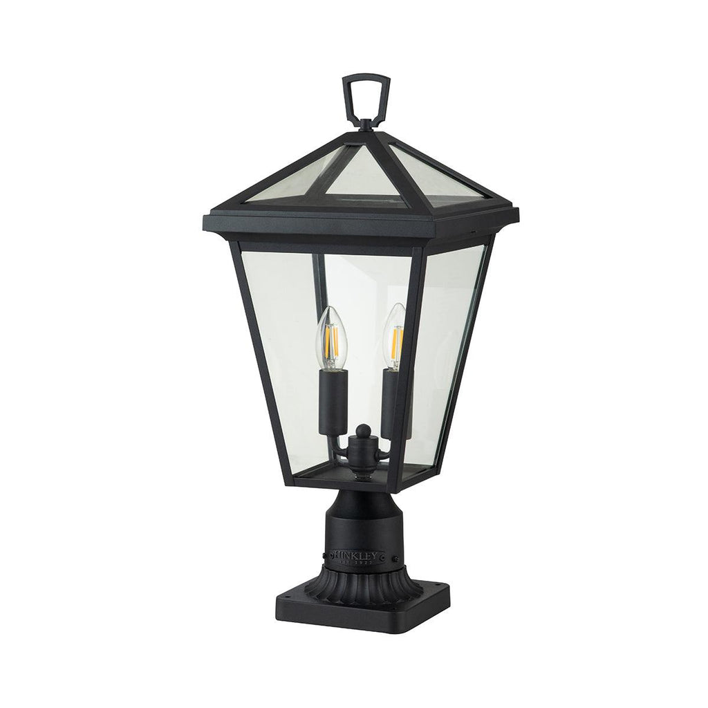 Elstead Lighting QN-ALFORD-PLACE3-M-MB - Elstead Lighting Quintiesse Collection Alford Place 2 Light Pedestal Lantern from the Alford Place range. Part Number - QN-ALFORD-PLACE3-M-MBQN-ALFORD-PLACE3-M-MB