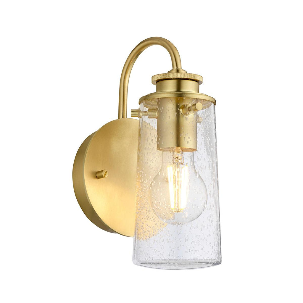 Elstead Lighting QN-BRAELYN1-BB - Elstead Lighting Quintiesse Collection Braelyn 1 Light Wall Light - Brushed Brass from the Braelyn range. Part Number - QN-BRAELYN1-BB