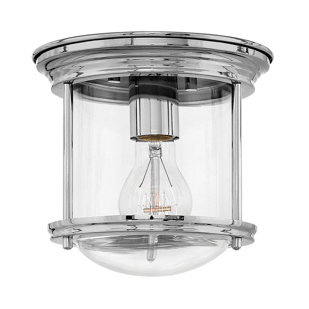 Elstead Lighting QN-HADRIAN-MINI-F-CM-CLEAR - Elstead Lighting Quintiesse Collection Hadrian 1 Light Flush Mount - Clear Glass - Chrome from the Hadrian range. Part Number - QN-HADRIAN-MINI-F-CM-CLEAR