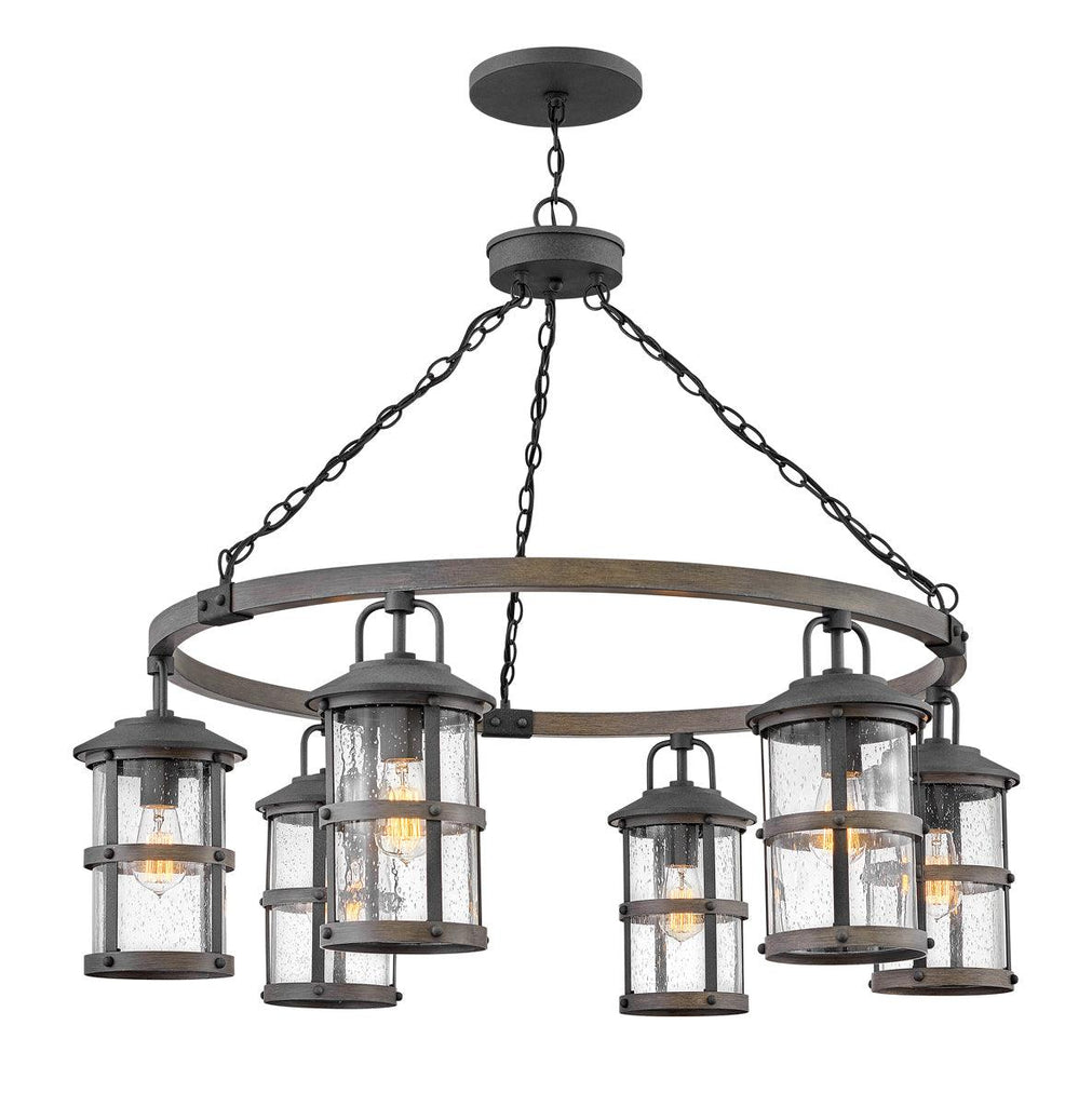 Elstead Lighting QN-LAKEHOUSE6-P-DZ - Elstead Lighting Quintiesse Collection Lakehouse 6 Light Outdoor Chandelier from the Lakehouse range. Part Number - QN-LAKEHOUSE6-P-DZ