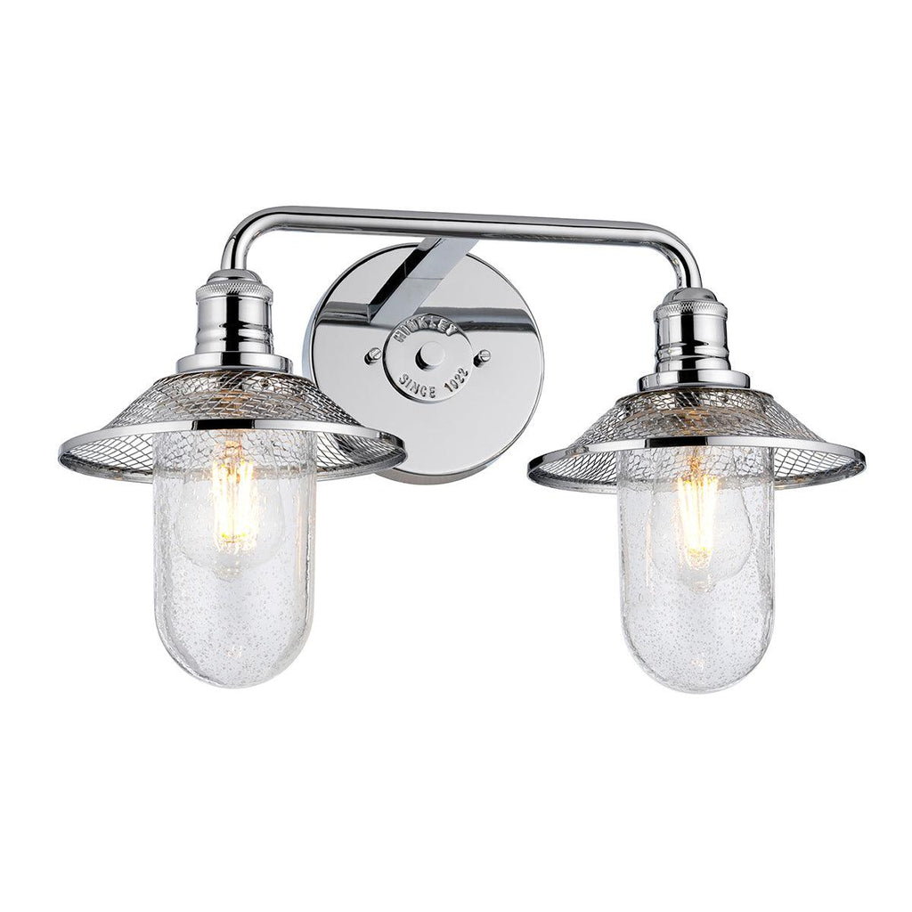 Elstead Lighting QN-RIGBY2-BATH-PC - Elstead Lighting Quintiesse Collection Rigby 2 Light Wall Light - Polished Chrome from the Rigby range. Part Number - QN-RIGBY2-BATH-PC
