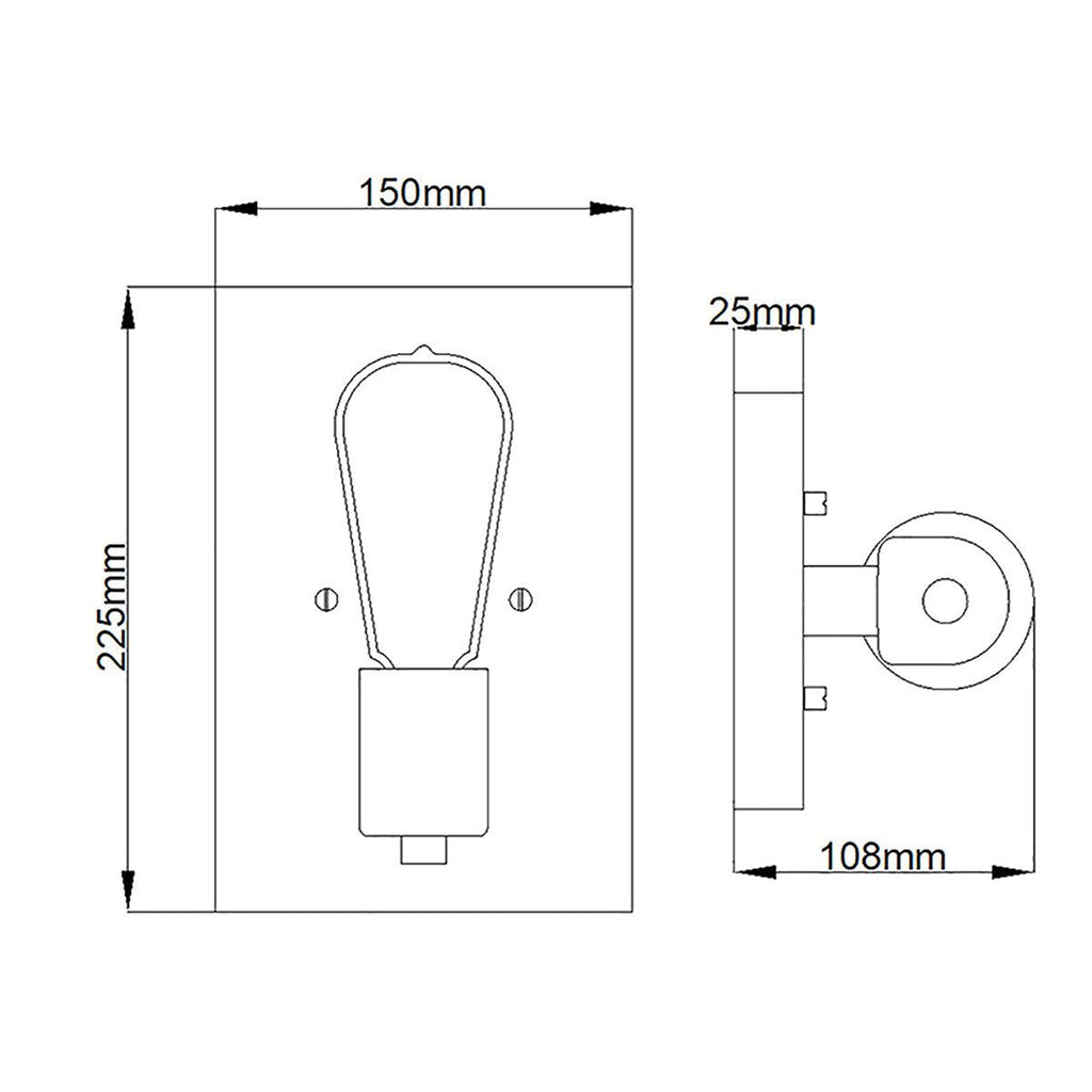 Elstead Lighting QN-SILAS1-DZ - Elstead Lighting Quintiesse Collection Silas 1 Light Wall Light from the Silas range. Part Number - QN-SILAS1-DZ