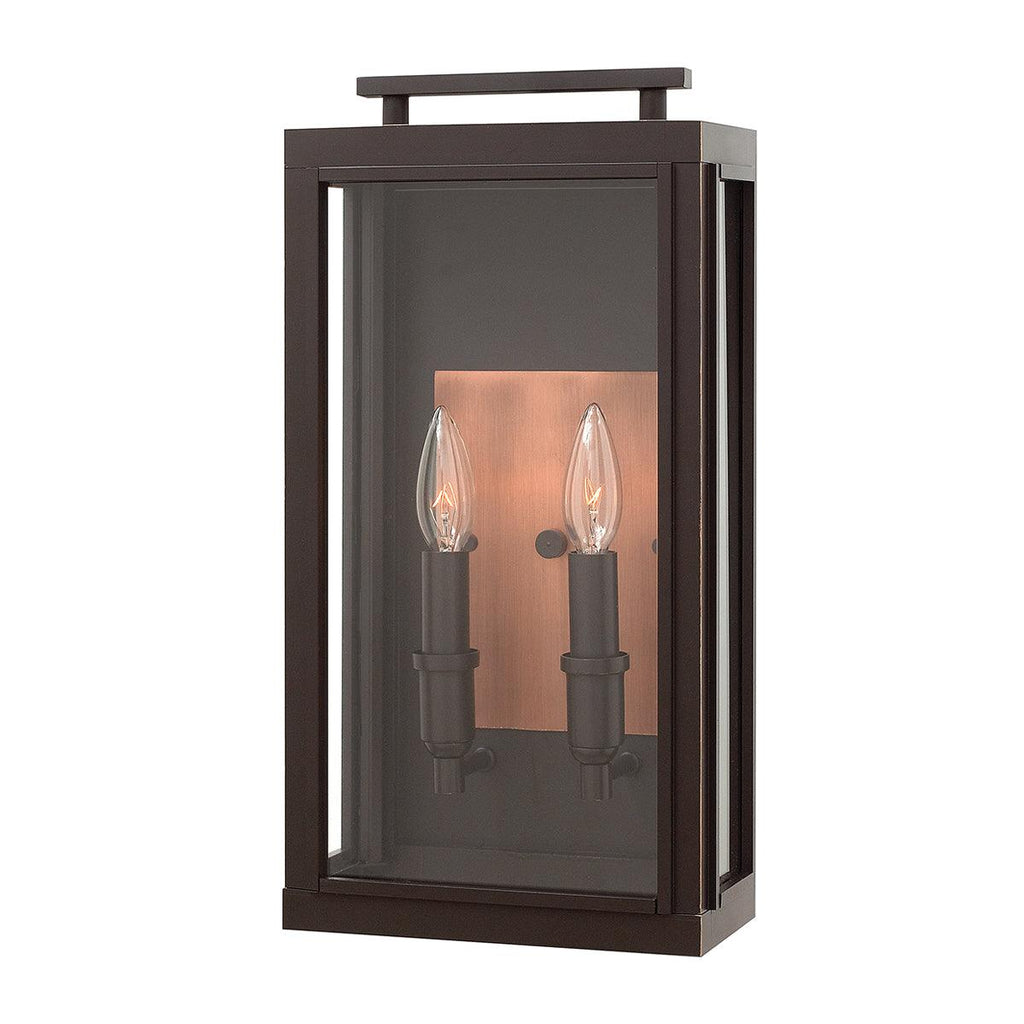 Elstead Lighting QN-SUTCLIFFE-M-OZ - Elstead Lighting Quintiesse Collection Sutcliffe 2 Light Wall Lantern - Oil Rubbed Bronze from the Sutcliffe range. Part Number - QN-SUTCLIFFE-M-OZ