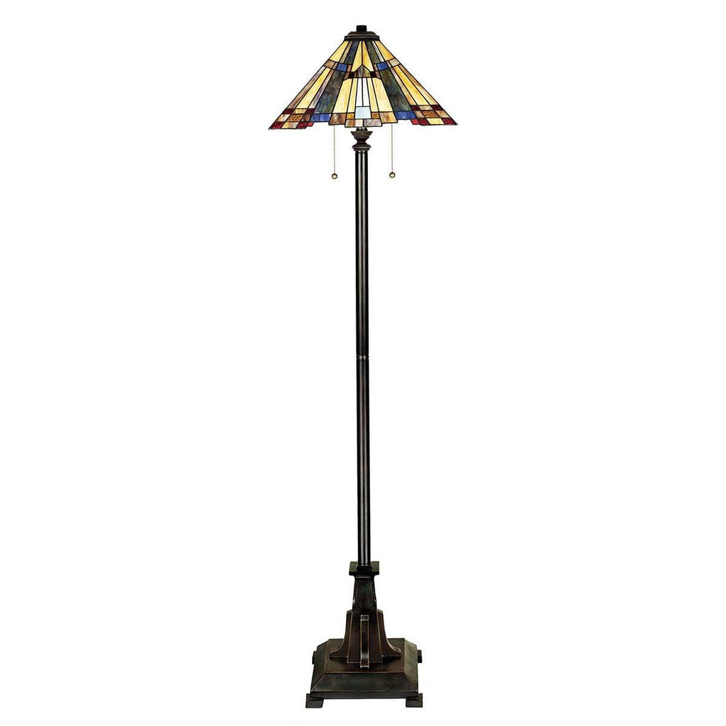 Elstead Lighting QZ-INGLENOOK-FL - Quoizel Floor Lamp from the Inglenook range. Inglenook 2 Light Floor Lamp Product Code = QZ-INGLENOOK-FL