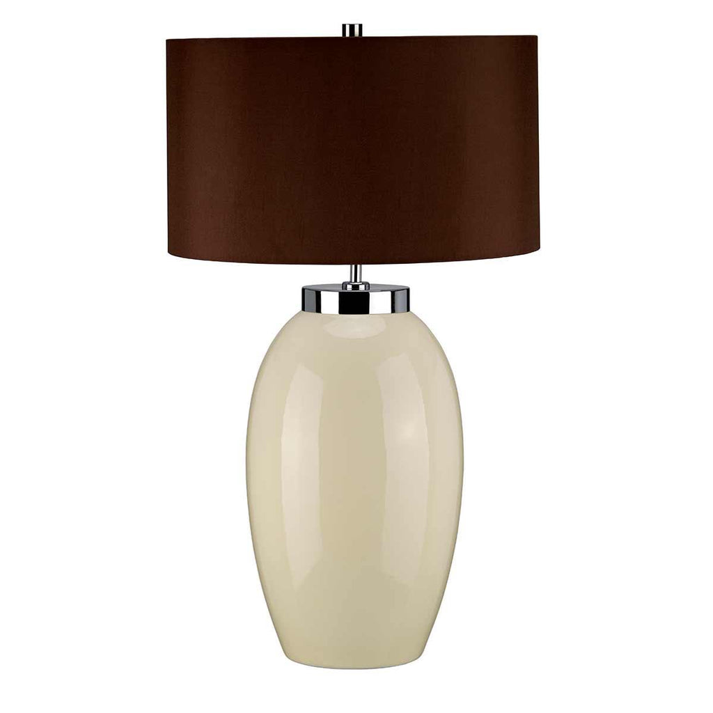 Elstead Lighting VICTOR-LRG-TL-CR - Elstead Lighting Table Lamp from the Victor range. Victor 1 Light Large Table Lamp - Cream Product Code = VICTOR-LRG-TL-CR