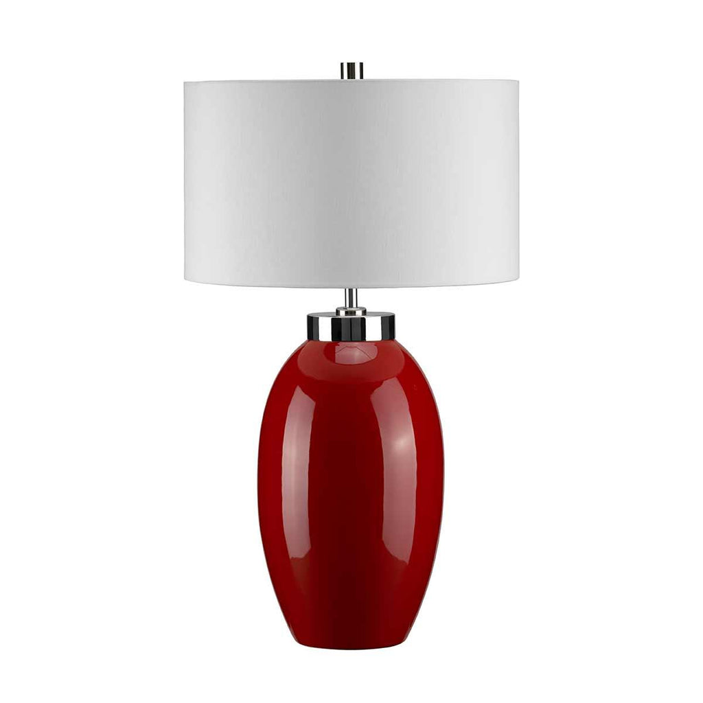 Elstead Lighting VICTOR-SM-TL-RD - Elstead Lighting Table Lamp from the Victor range. Victor 1 Light Small Table Lamp - Red Product Code = VICTOR-SM-TL-RD