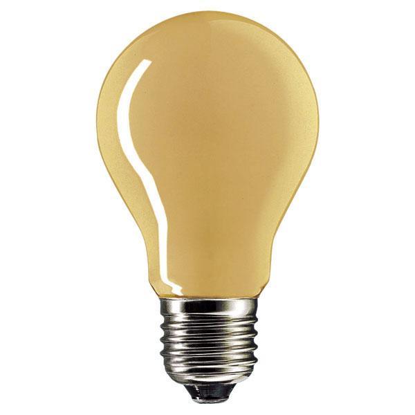 GE Lighting GLS 240V 25W E27 Edison Screwed Cap AMBER - First Light Direct - LED Lamps and Lighting 