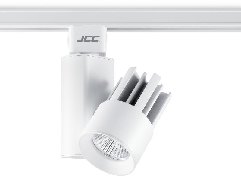 JCC Lighting JC14154WH - JCC Lighting Part Number JC14154WH Starspot 1000 Mains IP20 Track Spotlight LED 15W 3000K 900lm 40° White