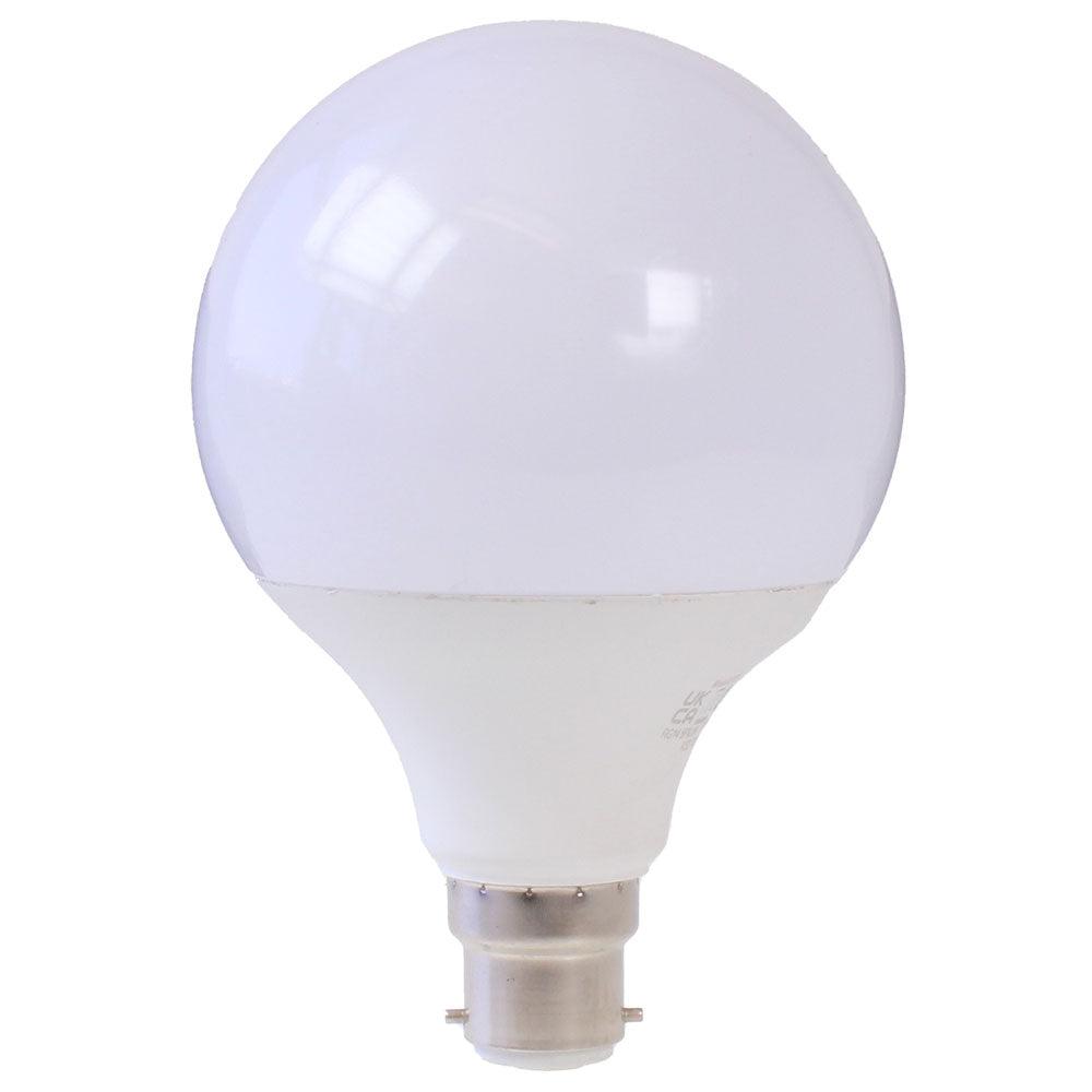 Kosnic FL-CP-L11RND95BCOVWW KOS - Kosnic GLB11/B22-N27 LED Globe 95mm Opal B22d 11W 240V 2700K Laes LED Globes LED Lamps