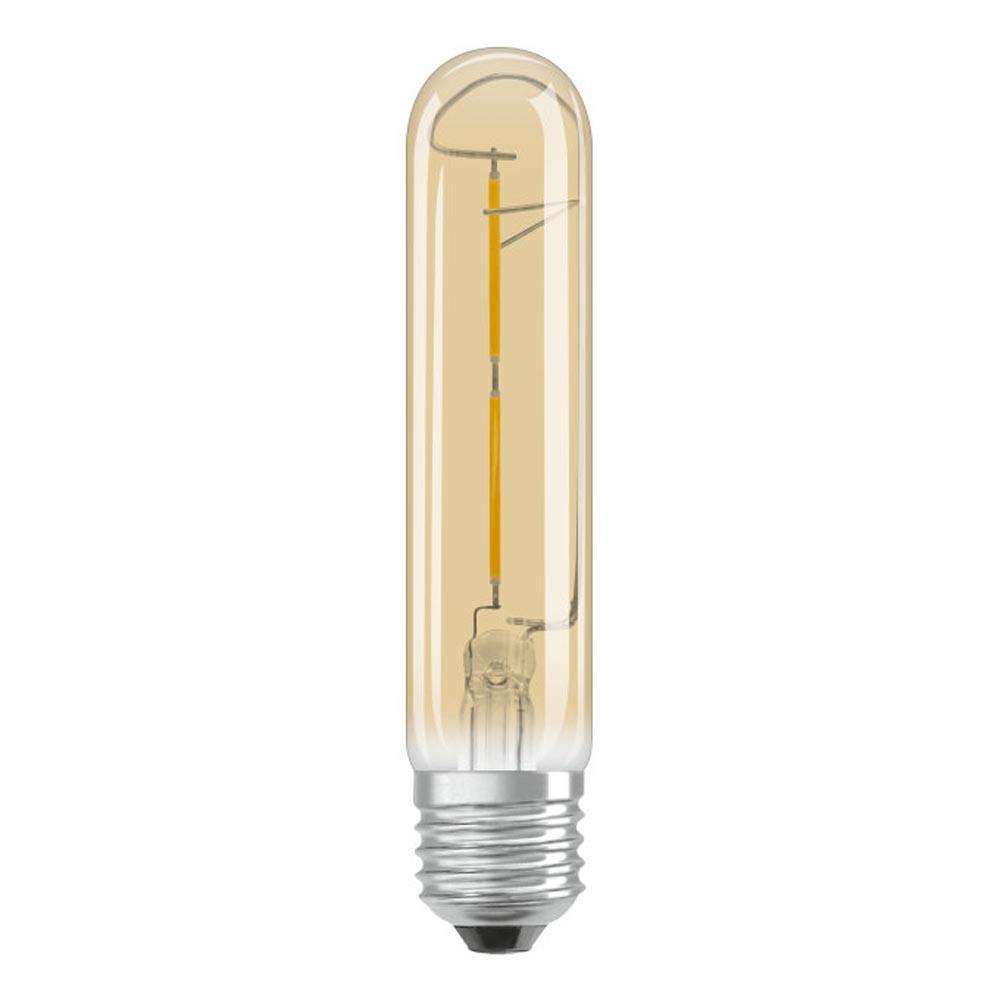 Ledvance FL-CP-L2.8SET/ESG 28.5X138 OSR - Ledvance LED Tubular Lamp 2.8W 2400K Extra Warm White ES E27 Edison Screwed Cap Gold
