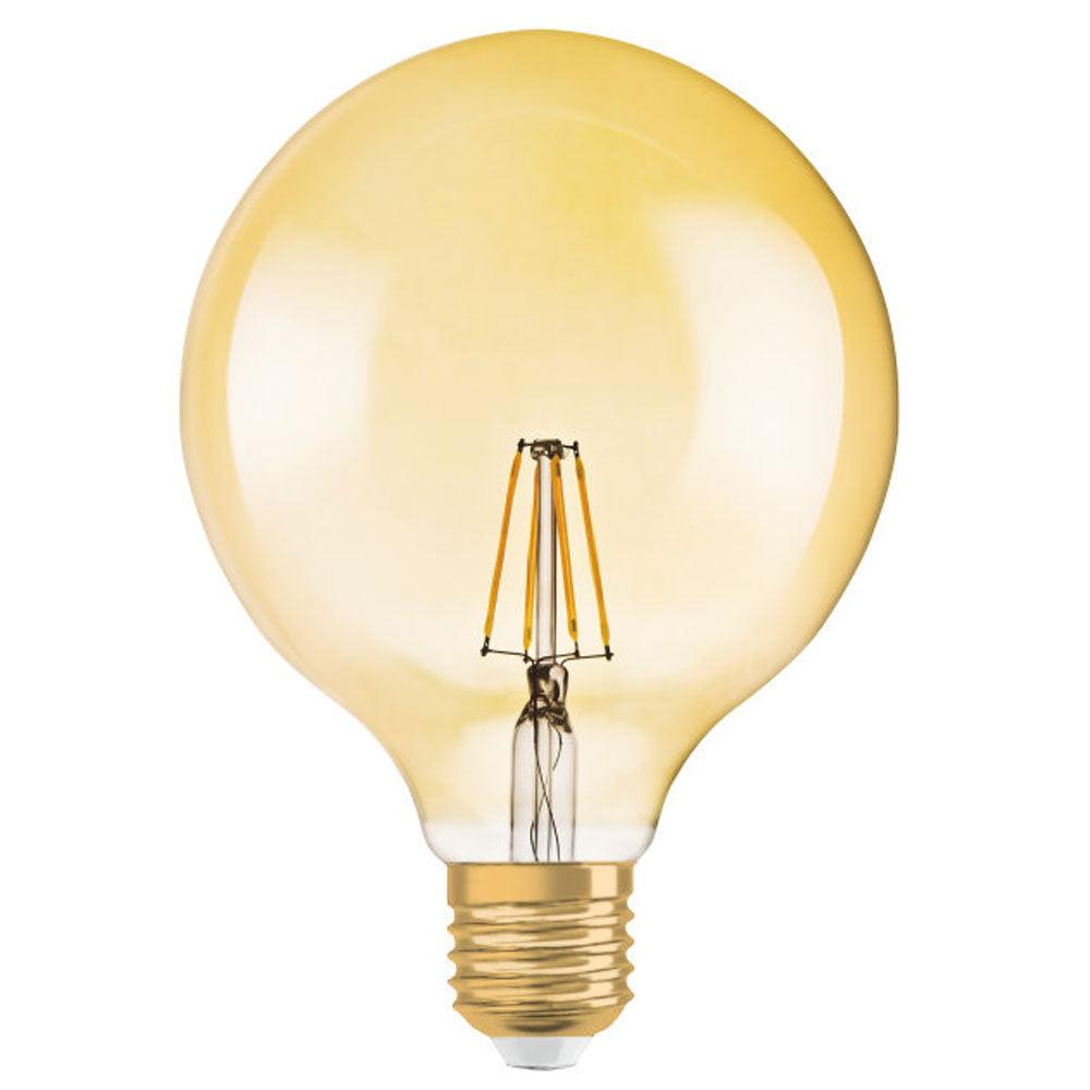 Ledvance FL-CP-L4RND125ESG/XWW OSR - Ledvance 4052899962071 Osram Vintage 1906 Classic LED Globe 125mm 4W Extra Warm White E27 Gold LED Globes LED Lamps