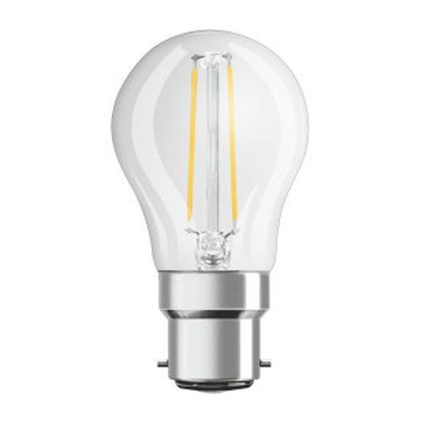 Ledvance FL-CP-LRND45BCC/4VWW LDVC - Ledvance 4058075436381 LED Golfball 45mm 4W (40W eq.) B22d Clear Very Warm White LED 45mm Round LED Lamps