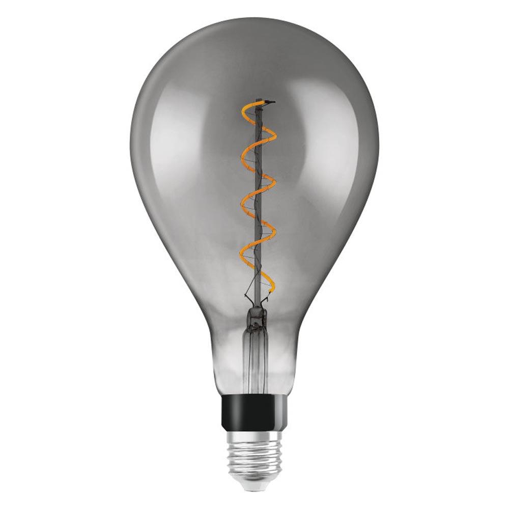 Ledvance Osram LED Special Shapes Vintage 1906 LED A160 Lamp 4W (15W eqv.) E27 1800K Smoked Ledvance Part Number = 4058075269903 - First Light Direct - LED Lamps and Lighting 