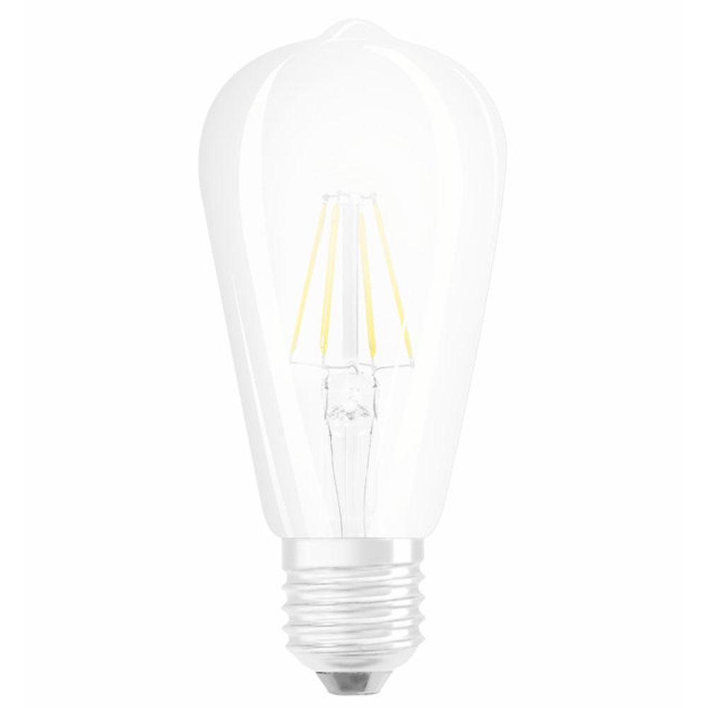 Ledvance Osram PARATHOM Retrofit CLASSIC ST 6W Very Warm White E27 Edison Screwed Cap Clear - First Light Direct - LED Lamps and Lighting 