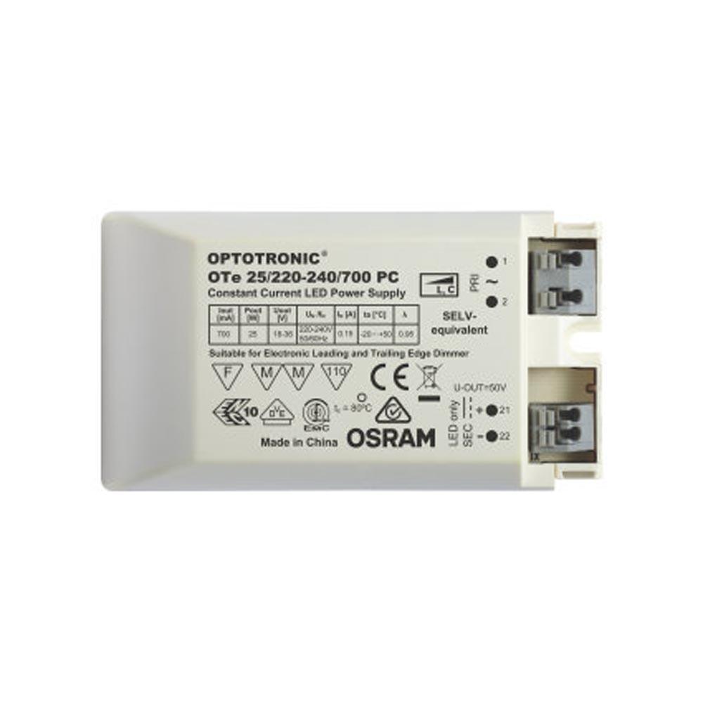 Osram FL-CP-LED/DRI/25W/CC/700MA/PCDim OSR - Ledvance OTe 25/220-240/700mA Phase Cut Dimmable - E-style Cable clamp supplied separately.