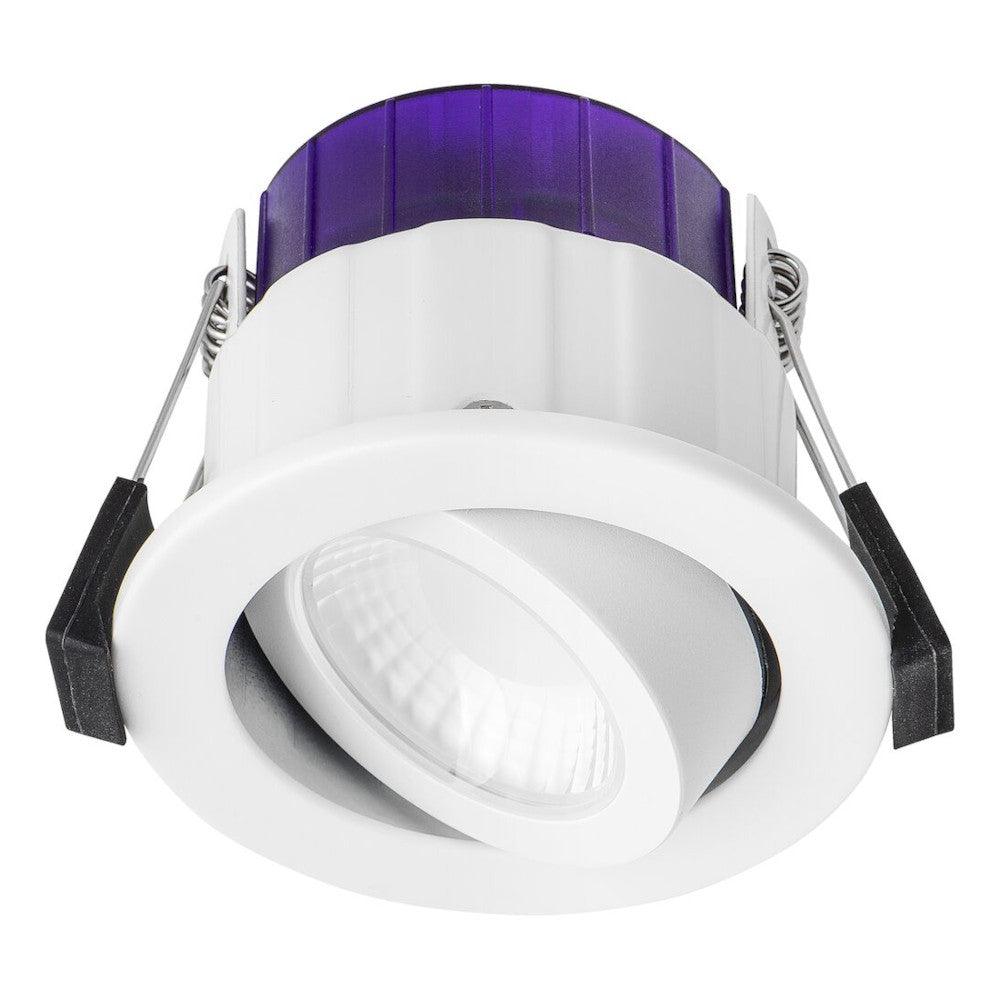 Luceco FL-CP-UTA6WD2W LUC - Luceco LED Fire Rated Downlights with Built in LED LED Fixed Fire Rated Downlight Adjustable FType 4W/6W 3000K/4000K Dim to Warm Part Number = UTA6WD2W-01