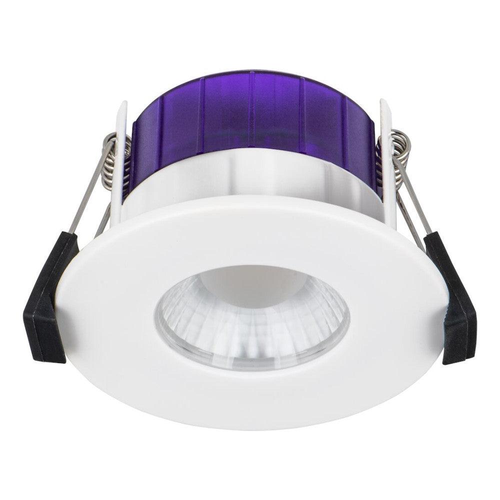 Luceco FL-CP-UTF6WCCT LUC - Luceco LED Fire Rated Downlights with Built in LED LED Fixed Fire Rated Downlight Flat FType 4W/6W 2700/3000/4000/6000K Dim Part Number = UTF6WCCT-01