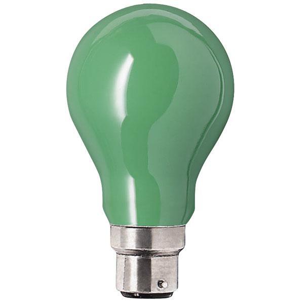 Maxim FL-CP-60BCG MAX - Maxim Light Bulb 240V 60 Watt BC GREEN MPN = 60BCGREEN