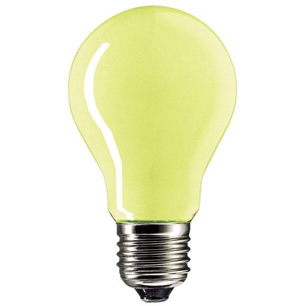 Maxim GLS 240V 15W E27 Edison Screwed Cap YELLOW - First Light Direct - LED Lamps and Lighting 