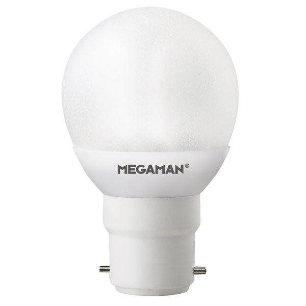 Megaman FL-CP-EG45BC7/82 MEG - Megaman 101402 Ping Pong 101402 GA807i 45mm Round 240V 7W BC Warm White Low Energy Lamps