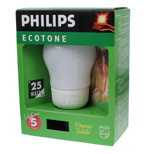 Philips FL-CP-EA5ES82/05 PHI - Philips 8711500768650 AMBIANCE 240V 5W ES 5KH Low Energy Lamps