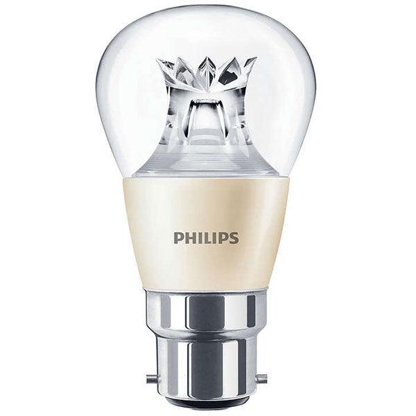 Philips FL-CP-LRND45BCC/5.5VWW/DT PHI - Philips 929002491502 Philips LED P45 5.5W (40W) BC Clear Very Warm White DimTone LED 45mm Round LED Lamps
