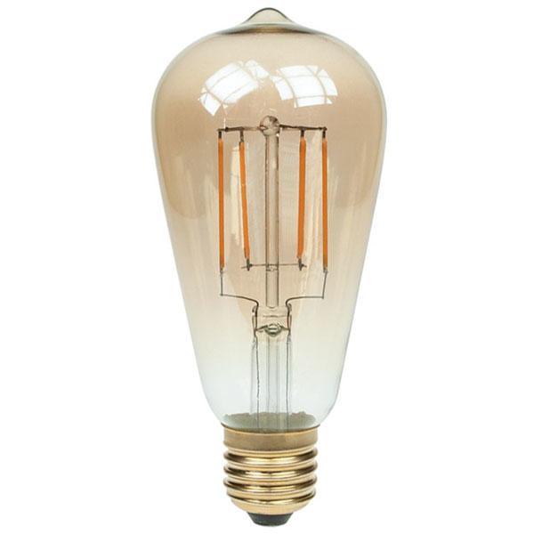 Prolite Prolite LED Squirrel Cage 240V 4W E27 Edison Screwed Cap Gold Tint Dimmable - First Light Direct - LED Lamps and Lighting 