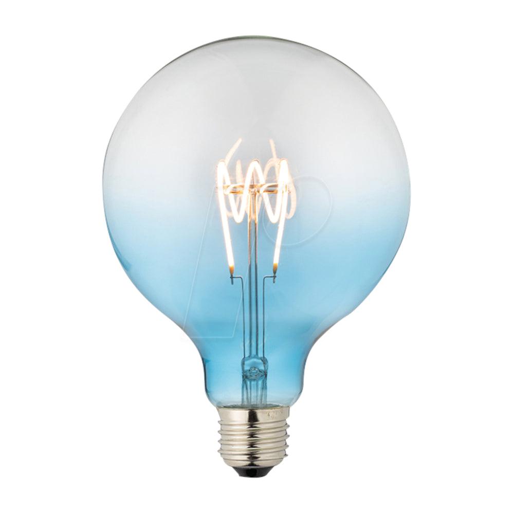 Schiefer Lighting FL-CP-L4RND125ESB/DIM SCH - Schiefer Lighting LF023925006 LED 125mm Filament Blue Globe 4W (15W eq.) E27 2200K Dimmable LED Globes LED Lamps