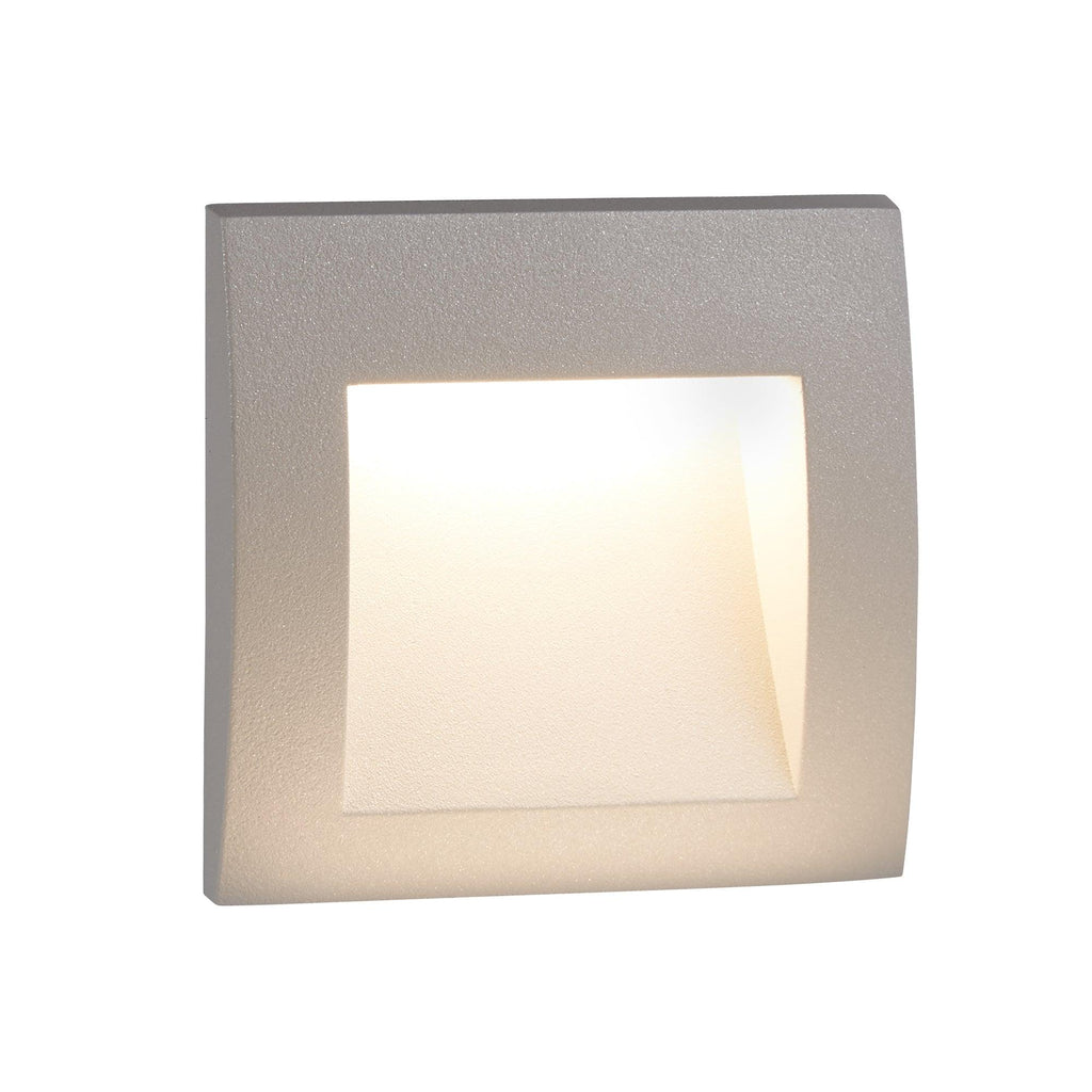 Searchlight 0661GY - Searchlight Ankle Outdoor Wall Light - Grey Aluminium & Frosted Glass Search Light Part Number 0661GY