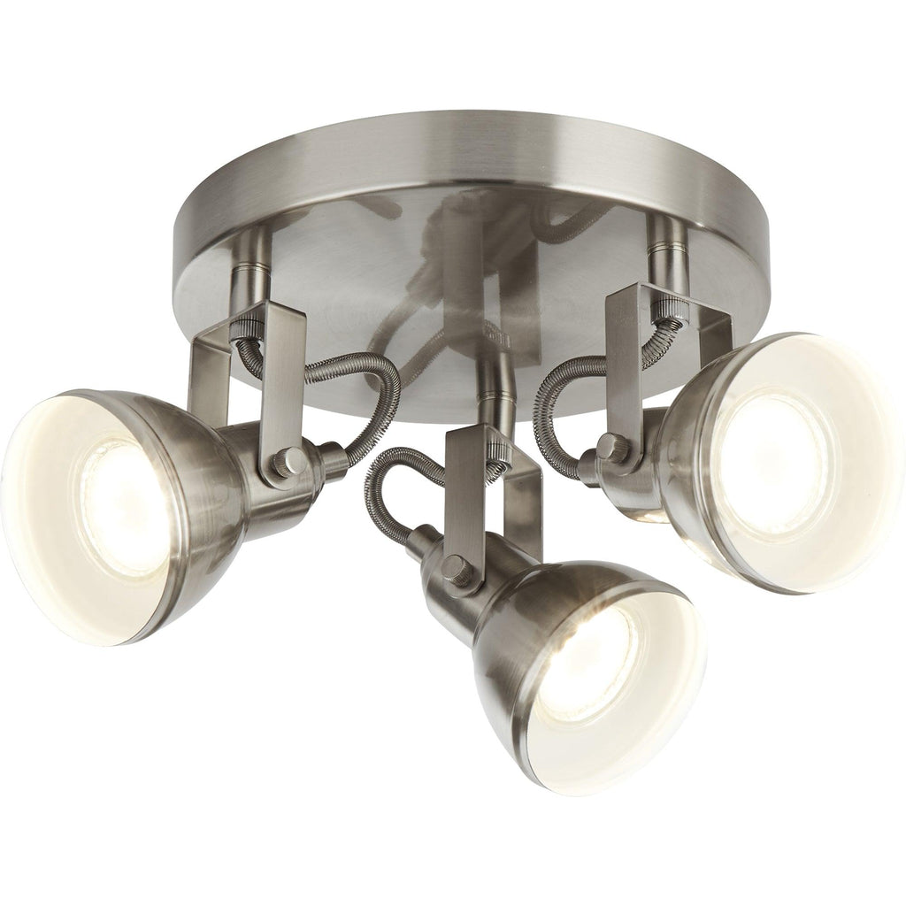 Searchlight 1543SS - Searchlight Focus 3Lt Round Spotlight - Satin Silver Metal Search Light Part Number 1543SS