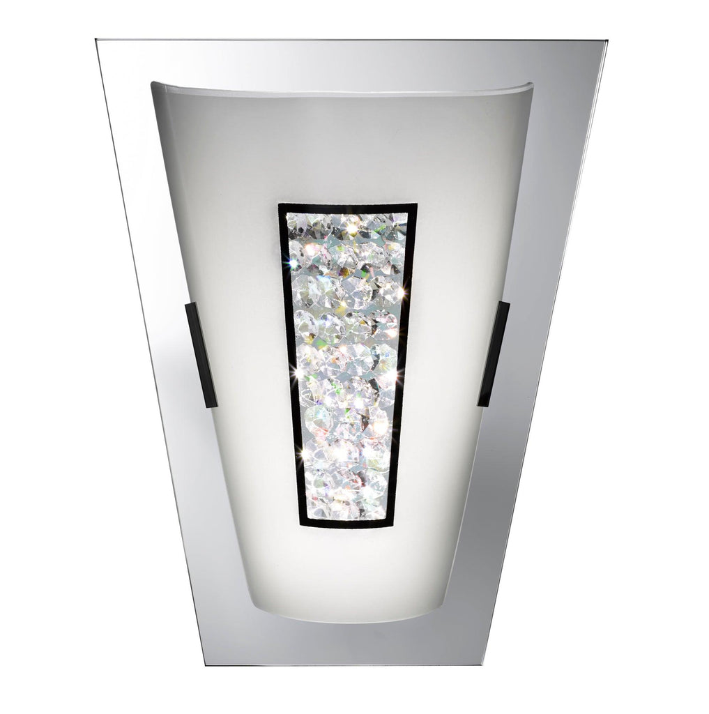 Searchlight 3773-IP - Searchlight Portland LED Bathroom Wall Light - Chrome, Glass & Ice, IP44 Search Light Part Number 3773-IP