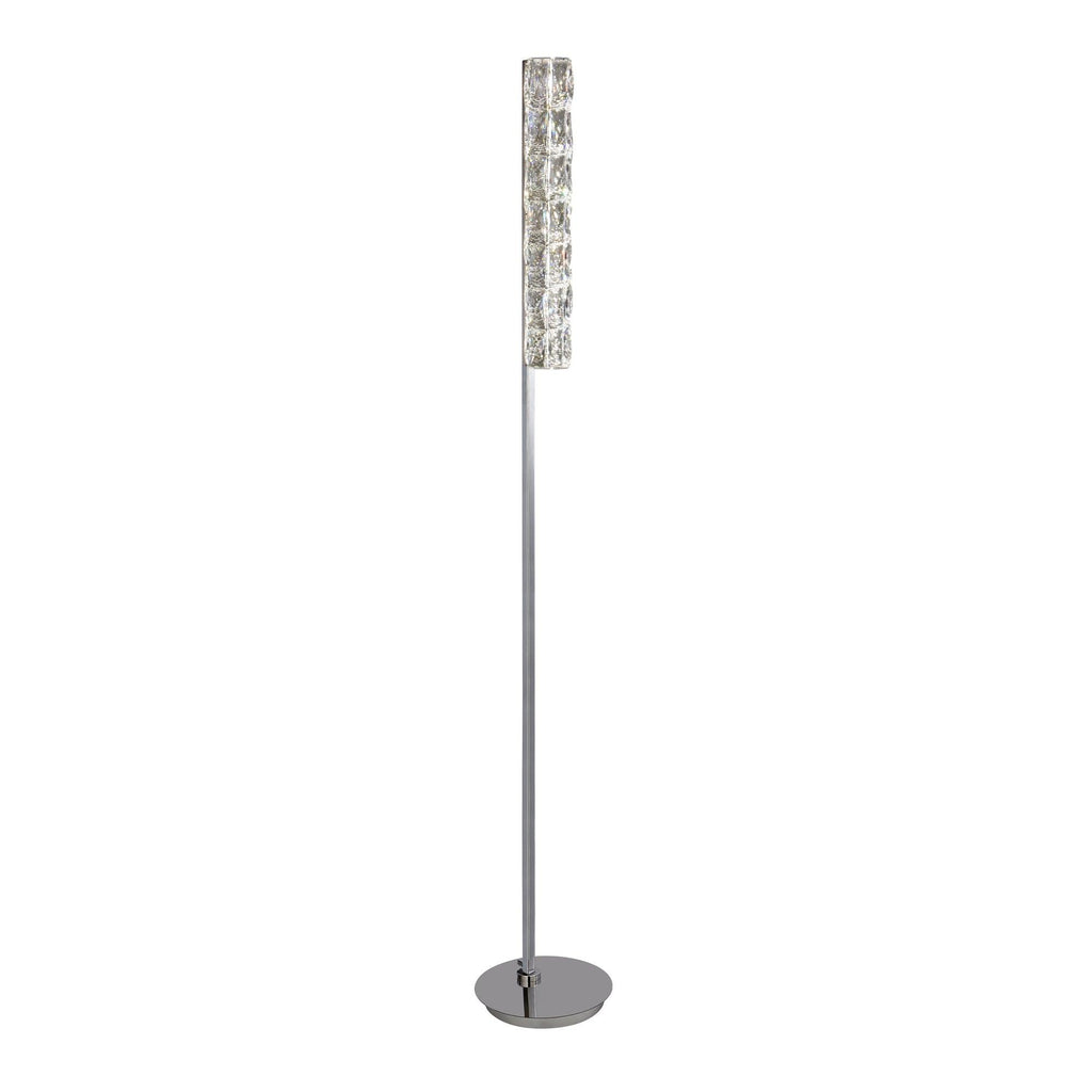Searchlight 5863CC - Searchlight Remy LED Floor Lamp - Chrome & Clear Crystal Trim Search Light Part Number 5863CC