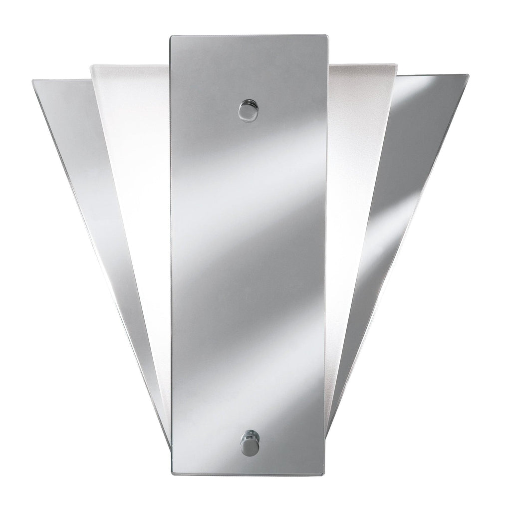 Searchlight 6201 - Searchlight Art Deco Wall Mirror - Frosted Glass, Metal & Mirror Search Light Part Number 6201