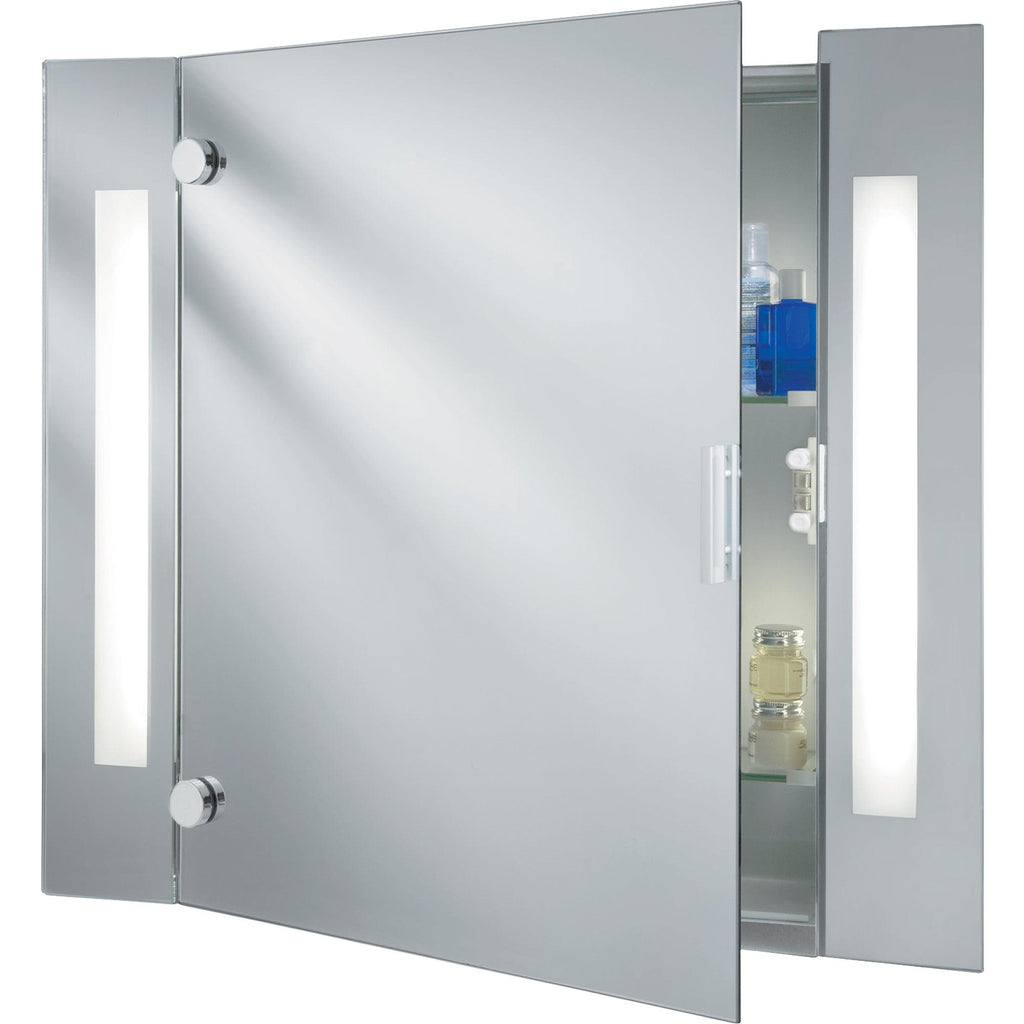 Searchlight 6560 - Searchlight Bathroom Illuminated Mirror Cabinet & Shaver Socket, IP44 Search Light Part Number 6560