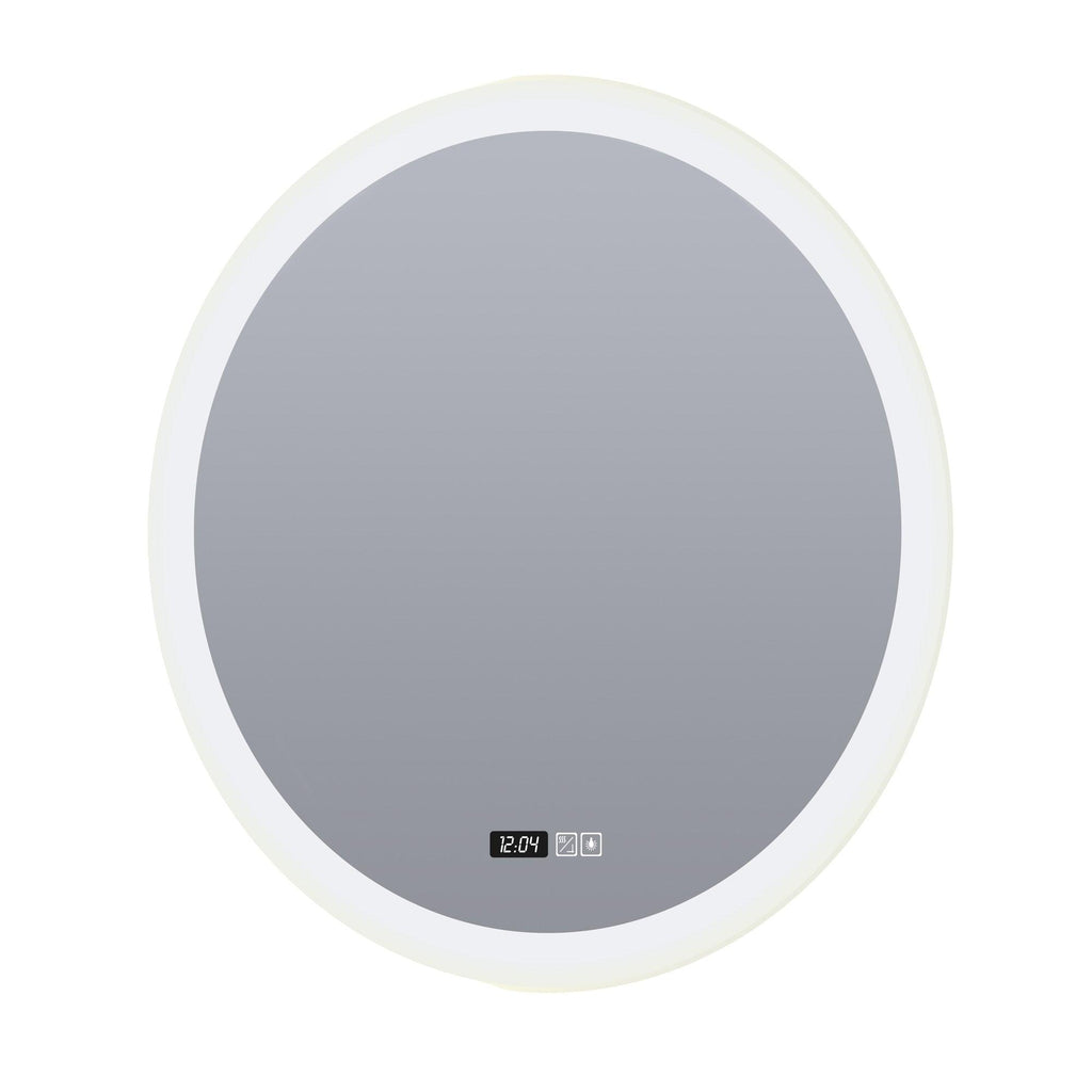Searchlight 96512 - Searchlight Round Bathroom Mirror - Digital Clock, Demister Search Light Part Number 96512