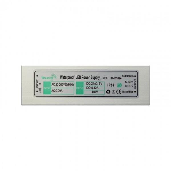 Teucer FL-CP-LED/DRI/24V/10W TEU - Currently Unassigned LED Power Driver 170-265V AC 10W 24V DC IP67 MPN = LD-IP10/24